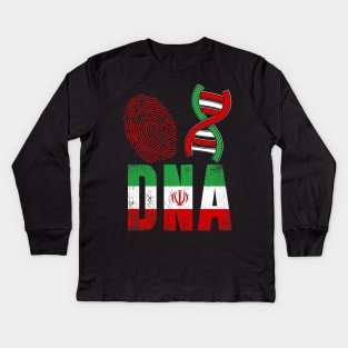 dna iran Free Iran Women Life Freedom Stand with Persian women, Iran Kids Long Sleeve T-Shirt